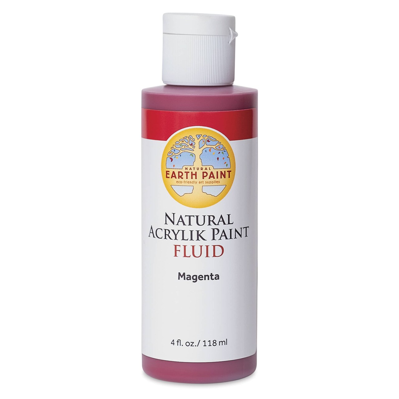 Natural Earth Paint Natural Fluid Acrylik Paint - Magenta, 118 ml